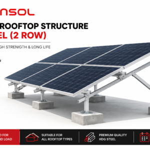 Zensol 100% HDG Solar Rooftop Structure – 6 Panel (2×3 MMS) – Front 2 Ft / Rear 4 Ft