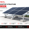 ZENSOL 100% HDG Solar Rooftop Structure 6 Panel | Front 3 Ft Rear 4.5 Ft