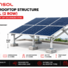 ZENSOL 100% HDG Solar Rooftop Structure – 6 Panel | Front 4 Ft Rear 5.5 Ft