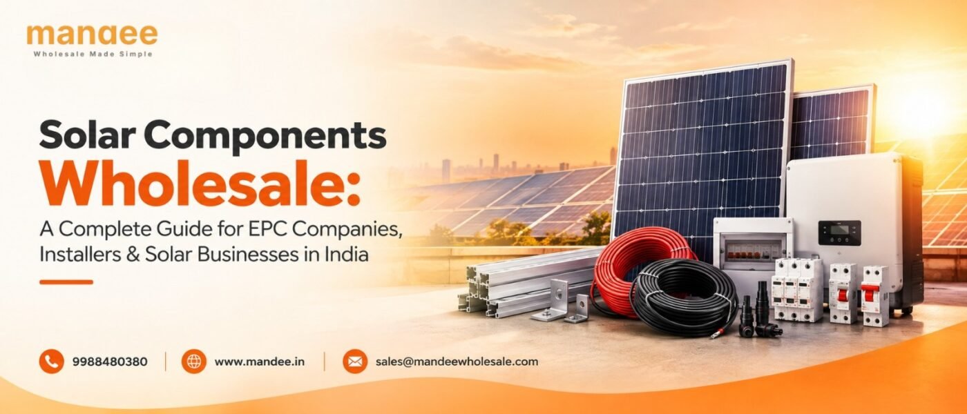 Solar components wholesale for EPC companies, installers and solar businesses in India