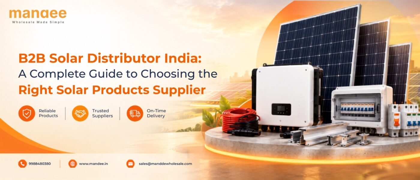 B2B solar distributor in India supplying solar products to businesses